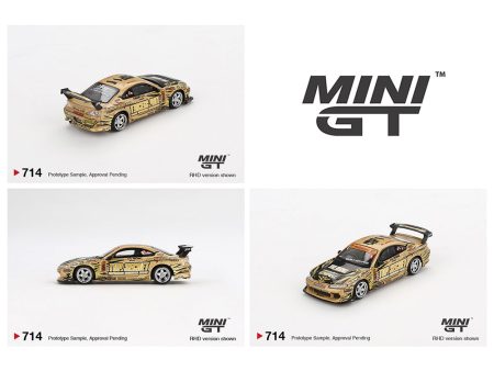 (Preorder) Mini GT 1:64 Nissan Silvia (S15) Top Secret D1GP- Gold Online now