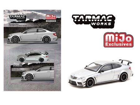 (Preorder) Tarmac Works 1:64 Mercedes-Benz C 63 AMG Coupé Black Series – Silver Metallic- Global64 – Mijo Exclusives Hot on Sale