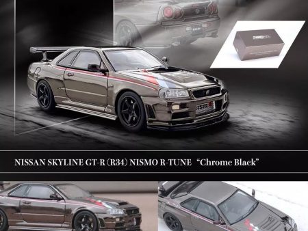 INNO64 1 64 Nissan GT-R R34 Nismo R-Tune Black Chrome Hobby Expo Online