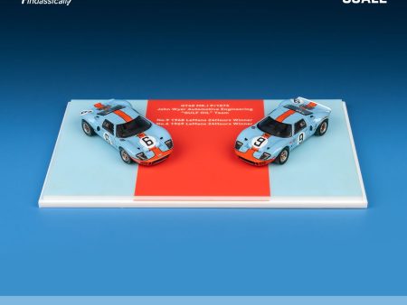 (Preorder) Findclassically 1 64 Ford GT40 Mk.l 1968 LeMans Gulf 2 Cars Winners set Limited to 200 sets Supply