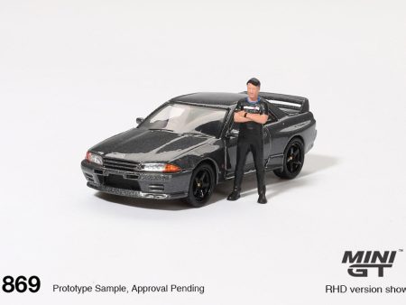 (Pre Order) Mini GT 1:64 Nissan Skyline GT-R (R32) Nismo Gunmetal W  Matsuda Figure For Cheap