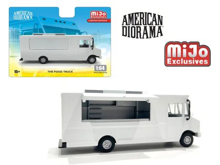 (Preorder) American Diorama 1:64 Food Truck Plain White Truck – MiJo Exclusives on Sale