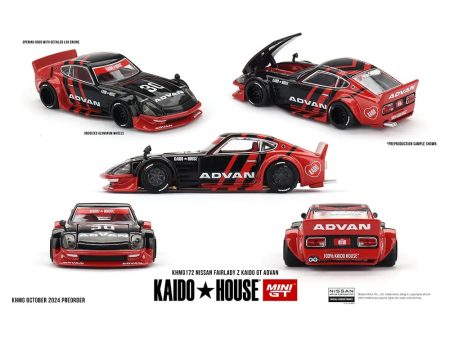 (Preorder) Kaido House x Mini GT 1:64 Nissan Fairlady Z Kaido GT ADVAN – Black on Sale