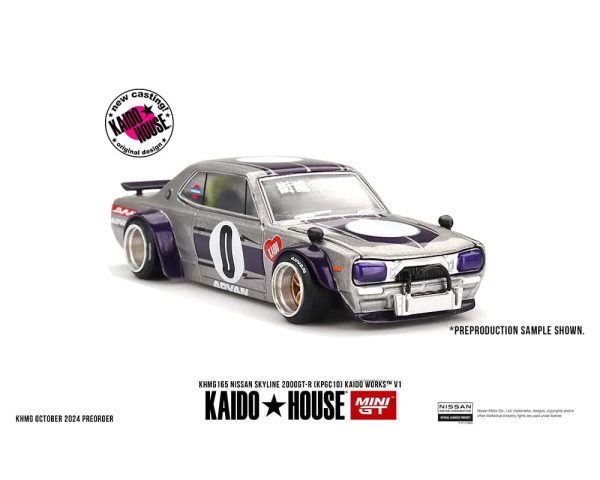 (Preorder) Kaido House x Mini GT 1:64 Nissan Skyline GT-R (KPGC10) Kaido Works V1 – Silver Online