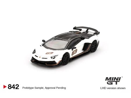 (Preorder) Mini GT 1:64 Lamborghini Aventador SVJ 63 – Bianco Asopo Online now