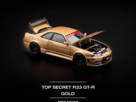 (Pre order) POPRACE 1 64 NIssan TOP SECRET GT-R R33 - GOLD Online