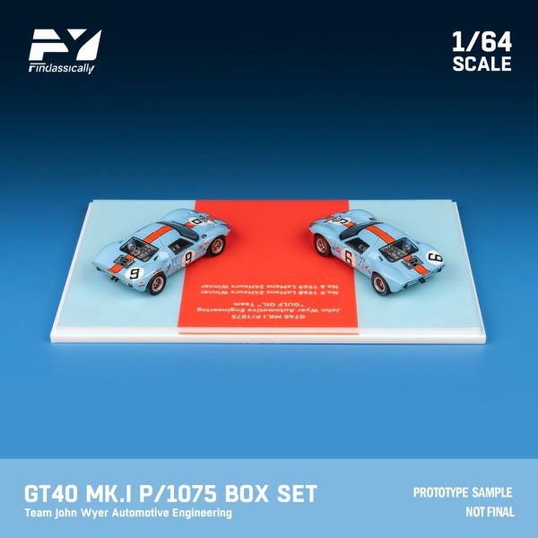 (Preorder) Findclassically 1 64 Ford GT40 Mk.l 1968 LeMans Gulf 2 Cars Winners set Limited to 200 sets Supply