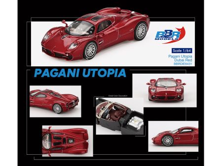 (Preorder) BBR Models 1:64 Pagani Utopia Dubai Red– Limited Edition on Sale