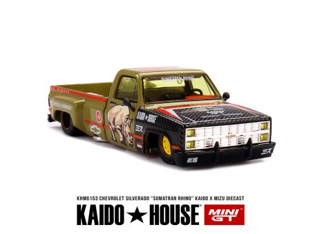 (Preorder) Kaido House x Mini GT x Mizu Diecast 1:64 Chevrolet Silverado “Sumatran Rhino” Online now