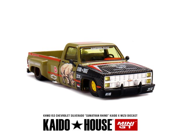 (Preorder) Kaido House x Mini GT x Mizu Diecast 1:64 Chevrolet Silverado “Sumatran Rhino” Online now