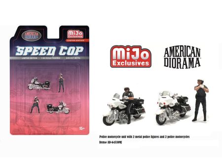 (Preorder) American Diorama 1:64 Figures Speed Cop Police Motorcycles – MiJo Exclusives Limited Supply