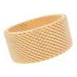 Tiffany&Co. Somerset Mesh Ring Wide K18YG 750YG Yellow Gold US6 Cheap