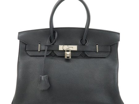 HERMES Togo Birkin 35 H Stamped Hand Bag Balck Supply