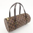 Louis Vuitton Damier Ebene Papillon 26 Hand Bag Brown N51304 Online now