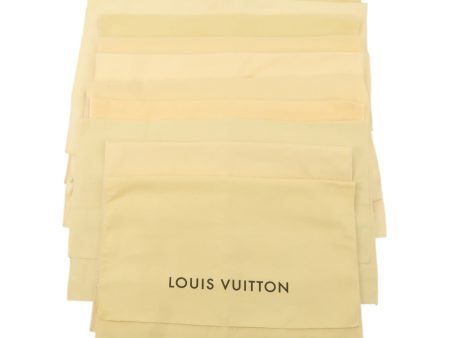 Louis Vuitton Set of 10 Dust Bag Storage Bag Beige Fashion