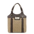 Christian Dior Trotter Canvas Leather Tote Bag Beige Brown Online Sale