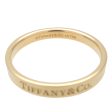 Tiffany&Co. Tiffany Flat Band Ring K18 750YG  #58.5 US8.5-9 Sale