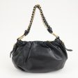 PRADA Leather Chain One-Shoulder Bag Black Gold Hardware Online Hot Sale