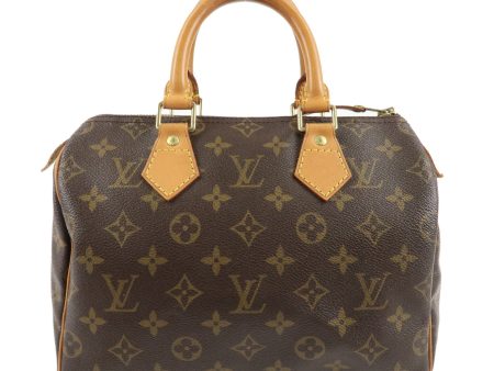 Louis Vuitton Monogram Speedy 25 Hand Bag Boston Bag M41528 For Sale