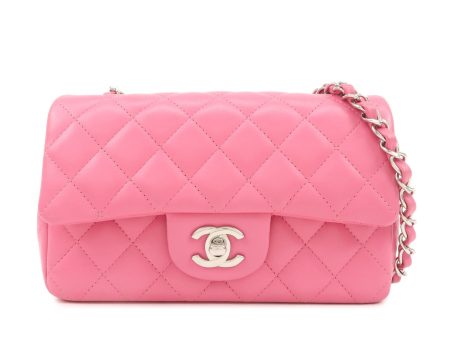 CHANEL Mini Matelasse 20 Lamb Skin Chain Shoulder Bag Pink A69900 Cheap