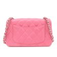 CHANEL Mini Matelasse 20 Lamb Skin Chain Shoulder Bag Pink A69900 Cheap