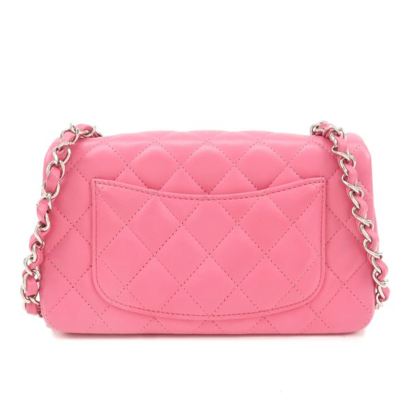 CHANEL Mini Matelasse 20 Lamb Skin Chain Shoulder Bag Pink A69900 Cheap