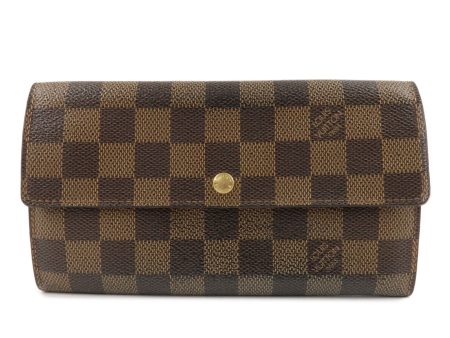 Louis Vuitton Damier Porte Monnaie Cult Credit Long Wallet N61724 For Cheap