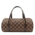 Louis Vuitton Damier Ebene Papillon 26 Hand Bag Brown N51304 Online now