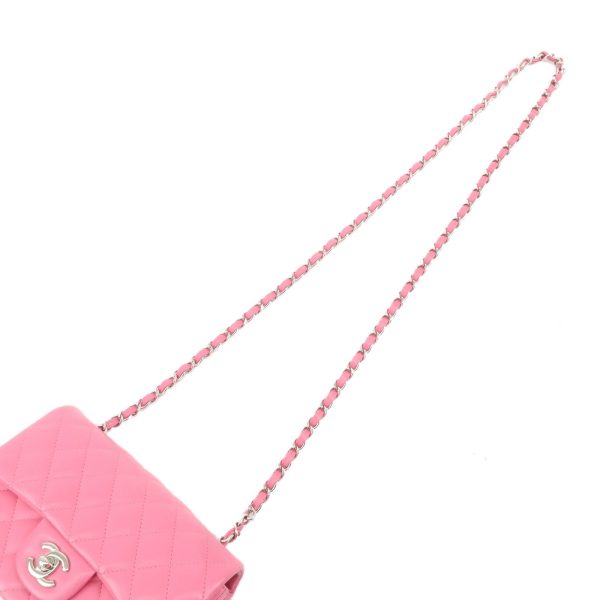 CHANEL Mini Matelasse 20 Lamb Skin Chain Shoulder Bag Pink A69900 Cheap