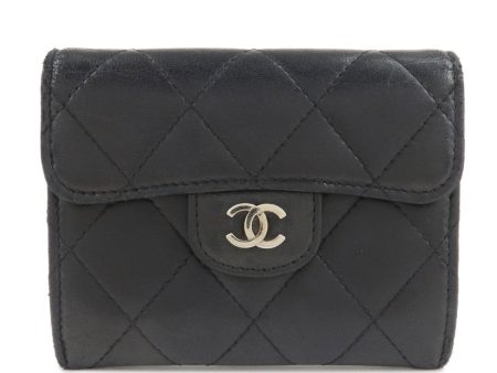 CHANEL Matelasse Lamb Skin Card Case Black AP0214 Online