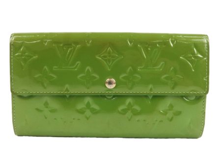 Louis Vuitton Monogram Vernis Portefeuille Sarah Vert Tonic M93635 Online Hot Sale