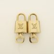 Louis Vuitton Set of 10 Lock & Key Cadena Key Lock Metal Gold For Sale