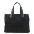 CHANEL New Travel Line Nylon Jacquard Leather Tote PM Black A20457 For Discount