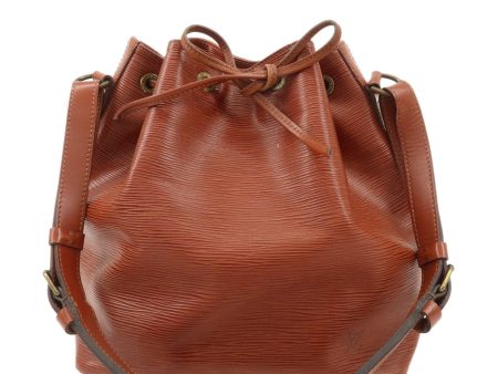 Louis Vuitton Epi Petit Noe Shoulder Bag Kenya Brown M44103 For Cheap