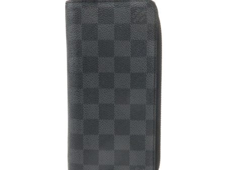 Louis Vuitton Damier Graphite Zippy Wallet Vertical N63095 Supply