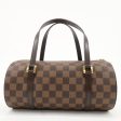 Louis Vuitton Damier Ebene Papillon 26 Hand Bag Brown N51304 Online now