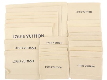 Louis Vuitton Set of 25 Dust Bag Beige Brown Flap New Style Discount