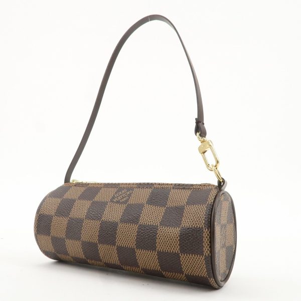 Louis Vuitton Damier Mini Pouch for Papillon Bag Brown Supply