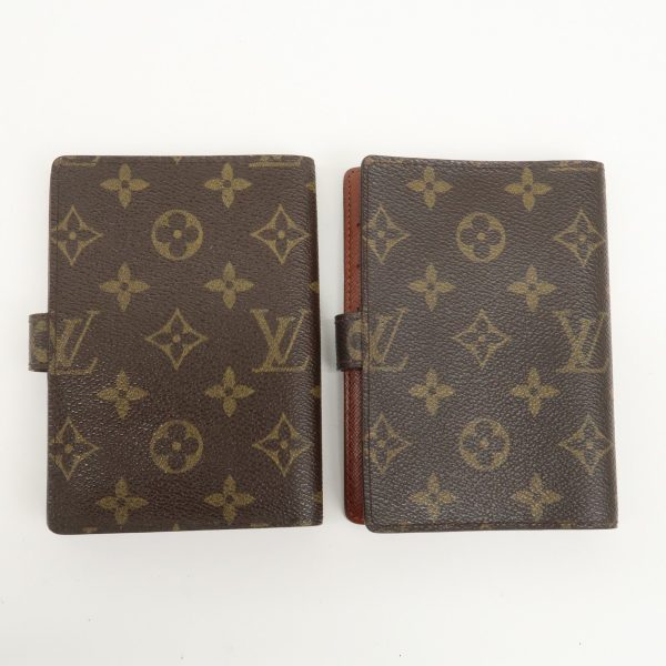 Louis Vuitton Set of 2 Monogram Agenda PM Planner Cover R20005 Sale