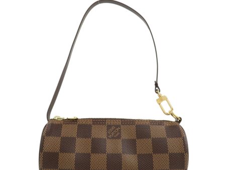 Louis Vuitton Damier Ebene Mini Pouch for Papillon Bag Brown Cheap