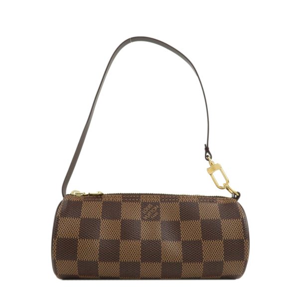 Louis Vuitton Damier Ebene Mini Pouch for Papillon Bag Brown Cheap