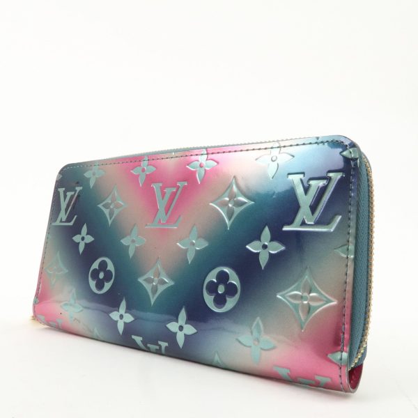 Louis VUitton Monogram Vernis Zippy Wallet  Multicolor M90520Used F S For Cheap