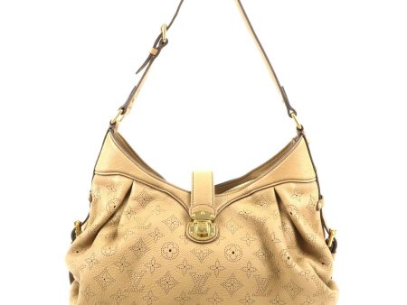 Louis Vuitton Monogram Mahina Neo L Shoulder Bag LightBrown M93979 For Sale