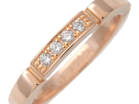 Cartier Maillon Panthere 4P Diamond Ring K18 750PG #49 US4.5-5 on Sale