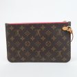 Louis Vuitton Monogram Neverfull MM Pouch Brown Fuchsia Online