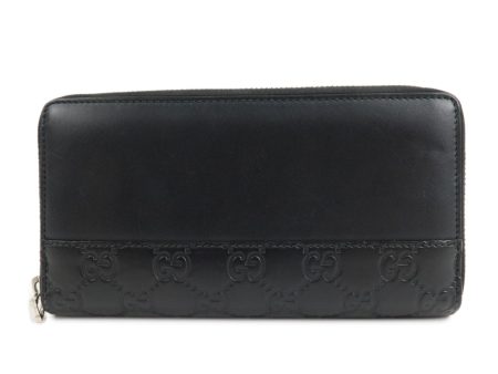 GUCCI Guccissima  Leather Round Zipper Long Wallet 408839 Sale