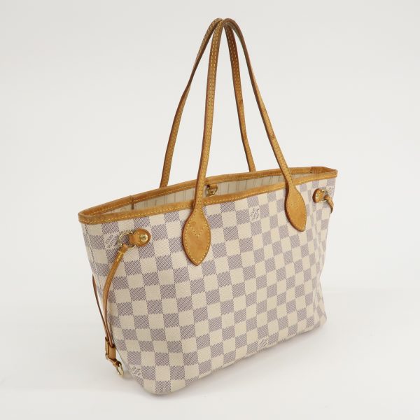 Louis Vuitton Damier Azur Neverfull PM Tote Bag Hand Bag N51110 Cheap