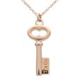 Tiffany&Co. Vintage Oval Key Necklace Mini K18PG 750PG Online Hot Sale