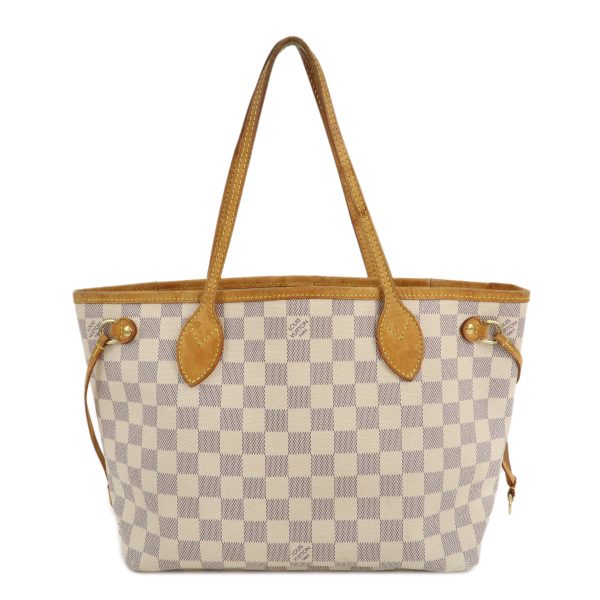 Louis Vuitton Damier Azur Neverfull PM Tote Bag Hand Bag N51110 Cheap