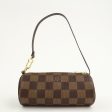 Louis Vuitton Damier Ebene Mini Pouch for Papillon Bag Brown Cheap